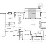 Plan 288-0242 main level floor plan layout with open living spaces