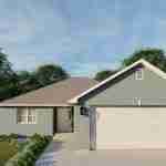 plan 288-0063 close-up front view rendering