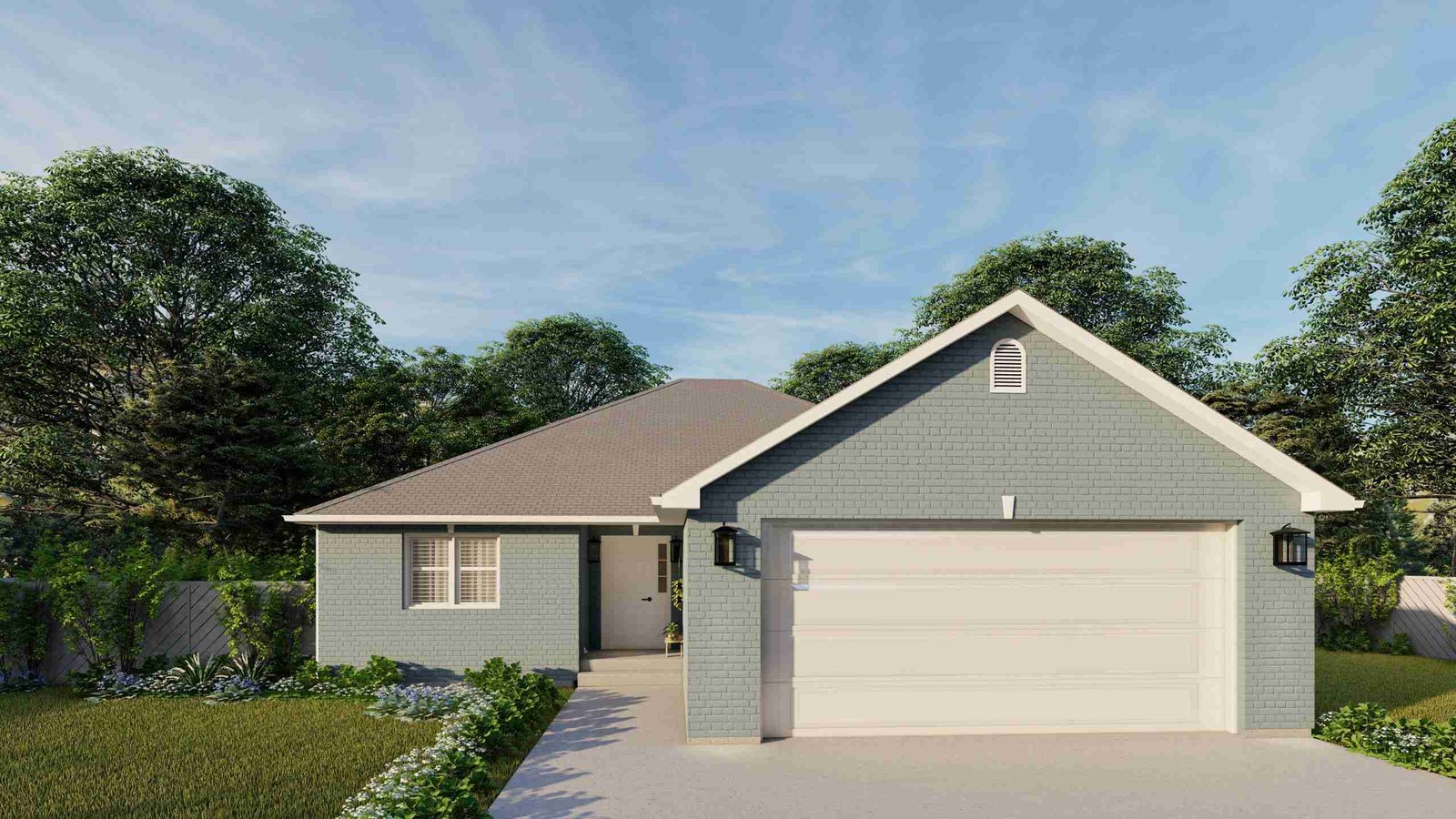 plan 288-0063 close-up front view rendering