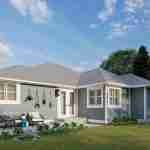 plan 288-0063 rear left angle rendering