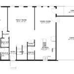 Plan 288-0246 floor plan layout with master suite, garage, and porch