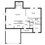 Plan 288-0174 floor plan layout with family room, kitchen, and theater