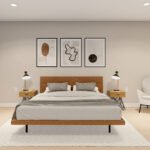 Plan 288-0175 Primary bedroom with modern decor and large windows