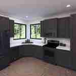 plan 288-0043 kitchen rendering