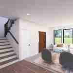 plan 288-0043 living area rendering