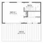 plan 288-0043 second level floor plan