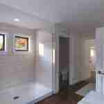 Plan 288-0129 modern bathroom with walk-in shower and natural light