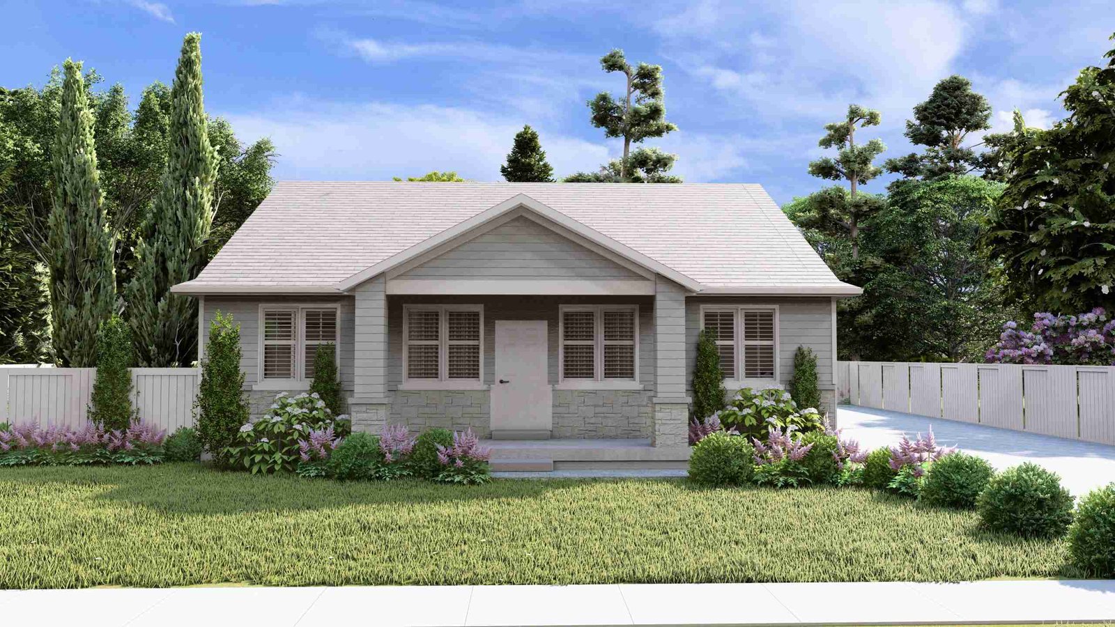 plan 288-0068 front view rendering