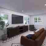 plan 288-0044 living area rendering