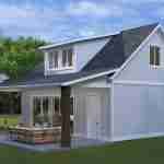 plan 288-0029 front right angle rendering