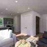 plan 288-0029 wide view main living area rendering