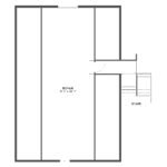 Plan 288-0255 bonus room layout with stair access