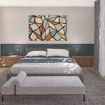 Plan 288-0189 Primary bedroom with modern decor and large windows