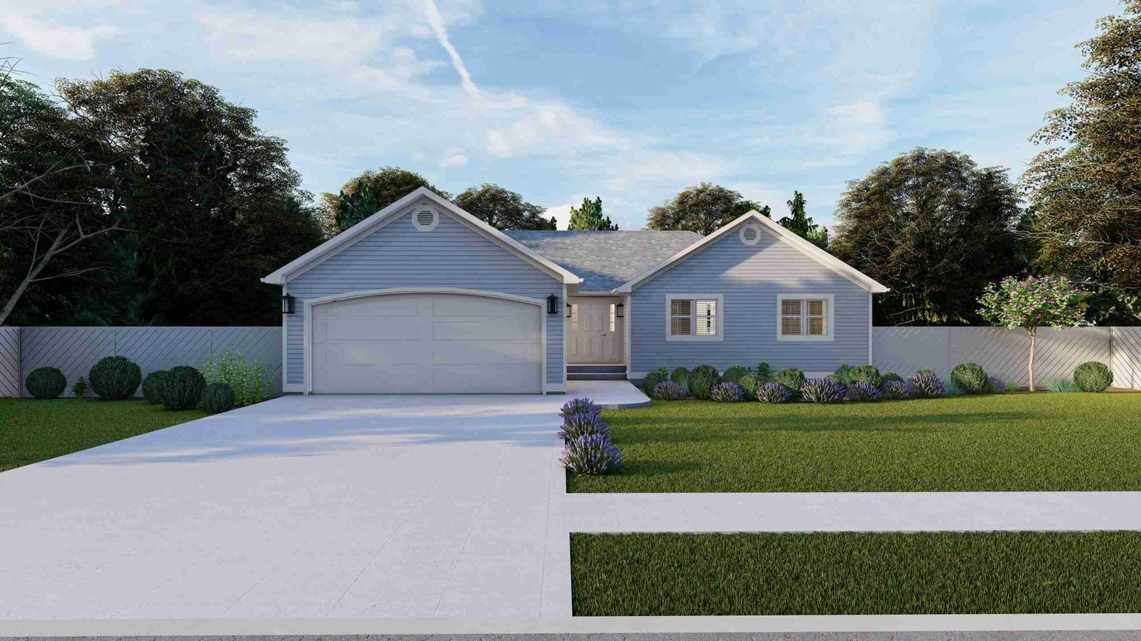 plan 288-0033 wide view front rendering