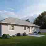 plan 288-0033 rear left angle rendering