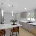 plan 288-0033 kitchen rendering