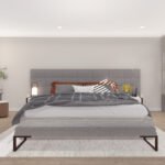Plan 288-0259 Primary bedroom with modern decor and large windows