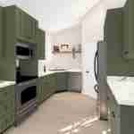 plan 288-0034 kitchen rendering