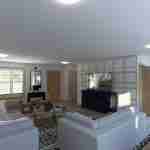 Plan 288-0131 interior view of a modern living and dining area