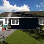 plan 288-0079 rear view rendering