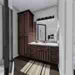 plan 288-0079 main basement bathroom rendering