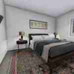 plan 288-0079 basement bedroom rendering