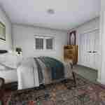 plan 288-0079 side view basement bedroom rendering