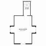 Plan 288-0118 bonus room layout with stair access