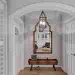 Plan 288-0118 interior view of an entryway with a decorative mirror
