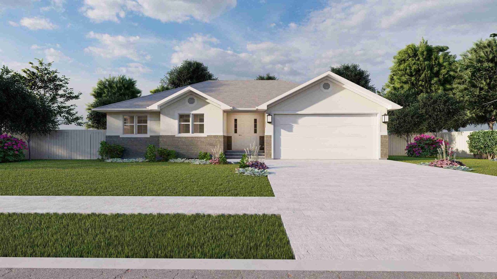 plan 288-0040 front view rendering