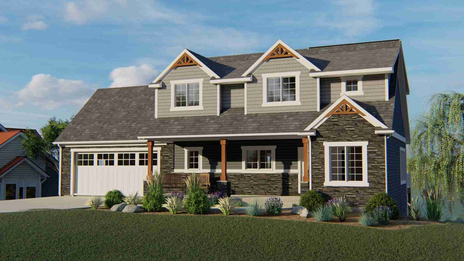 plan 580-1328 front view rendering