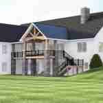 plan 580-1344 rear right angle rendering