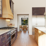 plan 580-1344 side view kitchen rendering