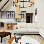 plan 580-1344 front view living area rendering