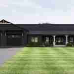 plan 580-1325 front view black rendering