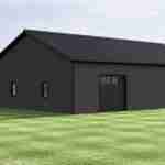 plan 580-1325 rear right angle black rendering