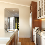 plan 580-1340 kitchen side view rendering