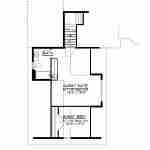 Plan 580-1348 upper level floor plan with guest suite and bath layout