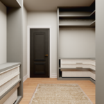 Plan 580-1371 walk-in closet with built-in storage and door access