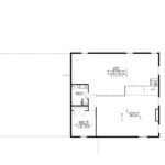Plan 580-1374 upper level floor plan with loft and two bedrooms